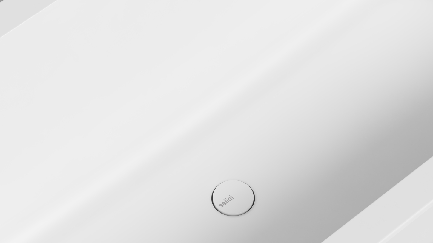 Ванна встраиваемая Salini S-Stone Orlanda Axis Kit 103323M 170x75x60 (белый матовый), донный клапан, сифон, слив-перелив