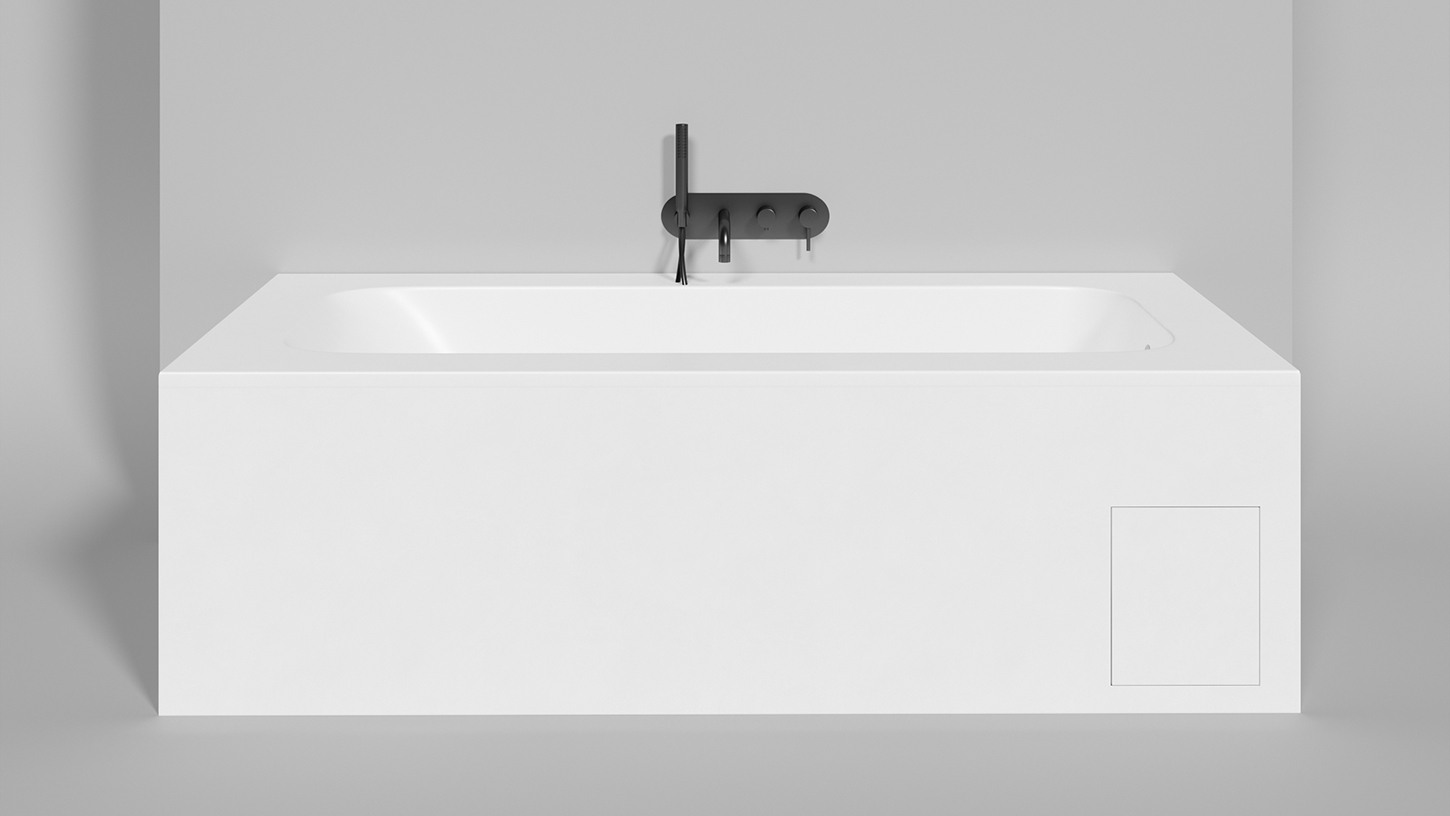 Ванна встраиваемая Salini S-Stone Orlanda Plus 102024MF 190x100x60 (покраска RAL полностью, матовый), без донного клапана