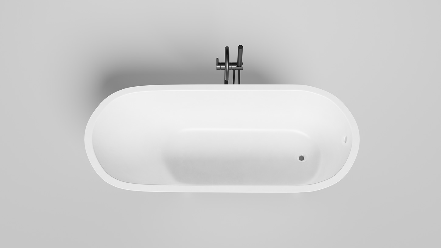 Ванна встраиваемая Salini S-Stone Ornella 102326MF 160x70x54 (покраска RAL полностью, матовый), без донного клапана