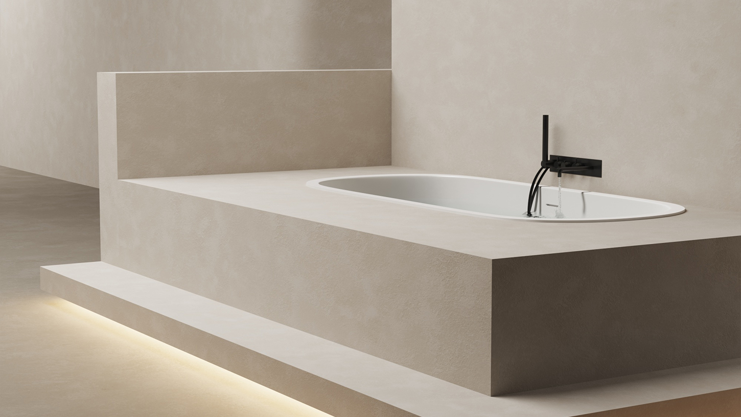 Ванна встраиваемая Salini S-Stone Ornella Axis 103421MF 180x80x60 (покраска RAL полностью, матовый), без донного клапана