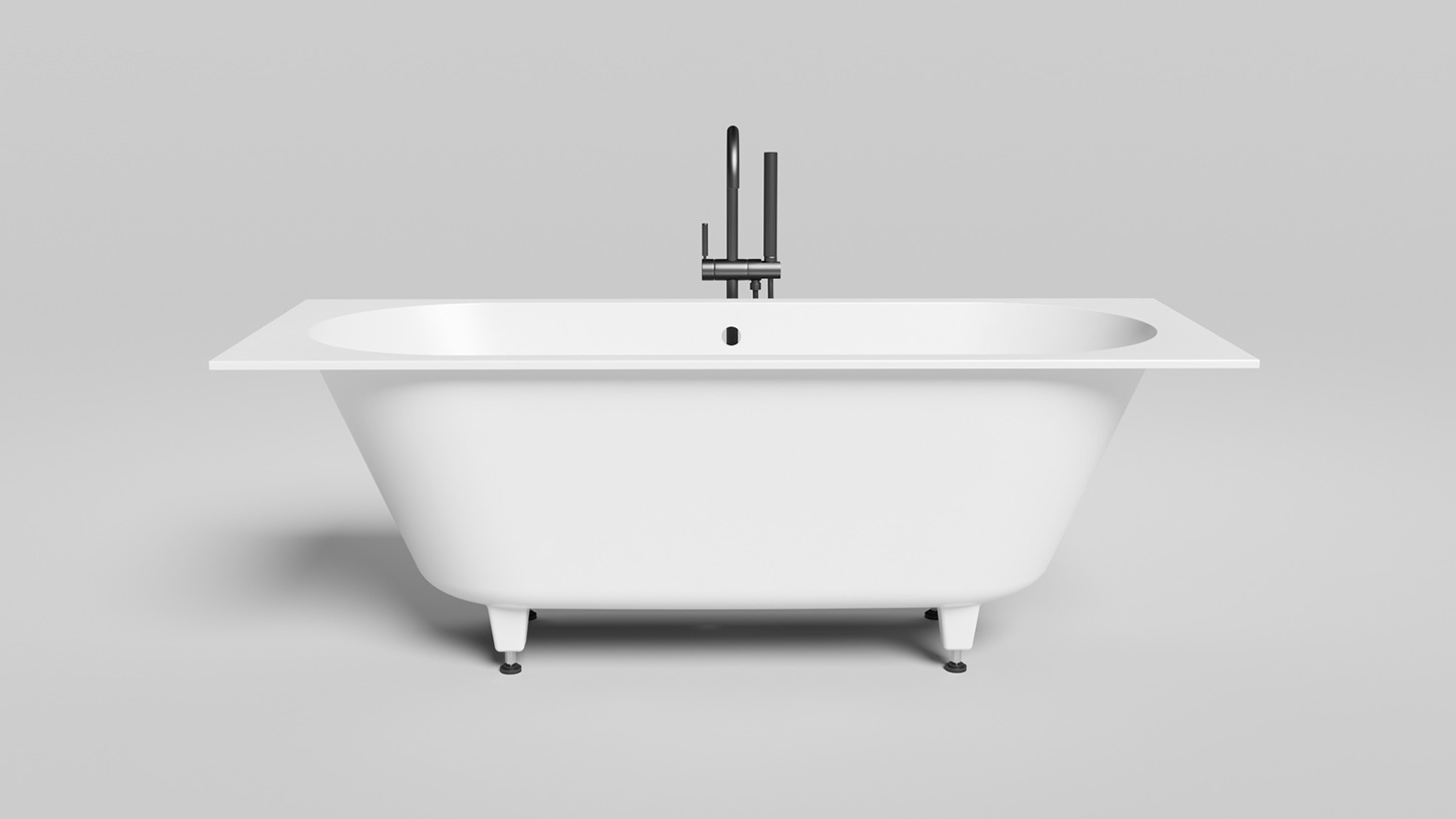 Ванна встраиваемая Salini S-Stone Ornella Axis 103423M 170x75x60 (белый матовый), без донного клапана