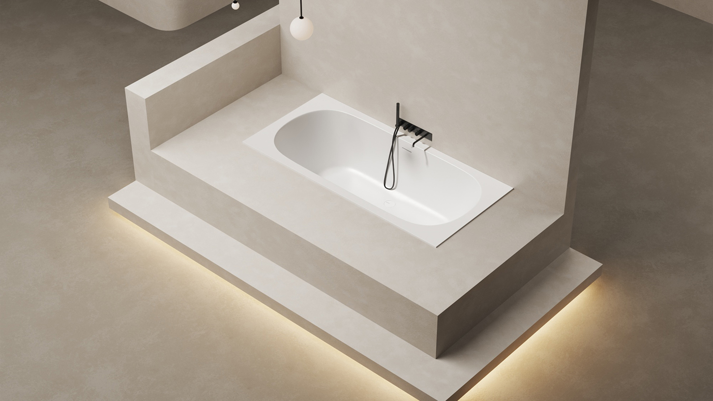 Ванна встраиваемая Salini S-Stone Ornella Axis 103423M 170x75x60 (белый матовый), без донного клапана