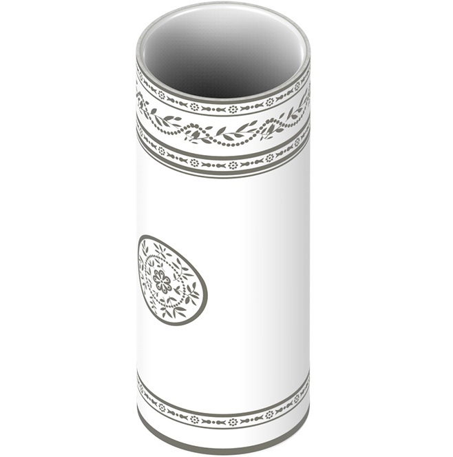 Ваза фарфоровая настольная Marquise platinum decor A7G-A02-4609 (белый, платина)