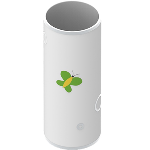 Ваза фарфоровая настольная THG Capucine Vert Decor Platine A7E-A02-4609 (платина, зеленый, белый)