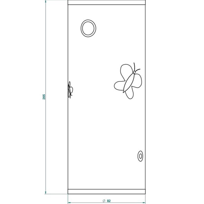 Ваза фарфоровая настольная THG Capucine Vert Decor Platine A7E-A02-4609 (платина, зеленый, белый)