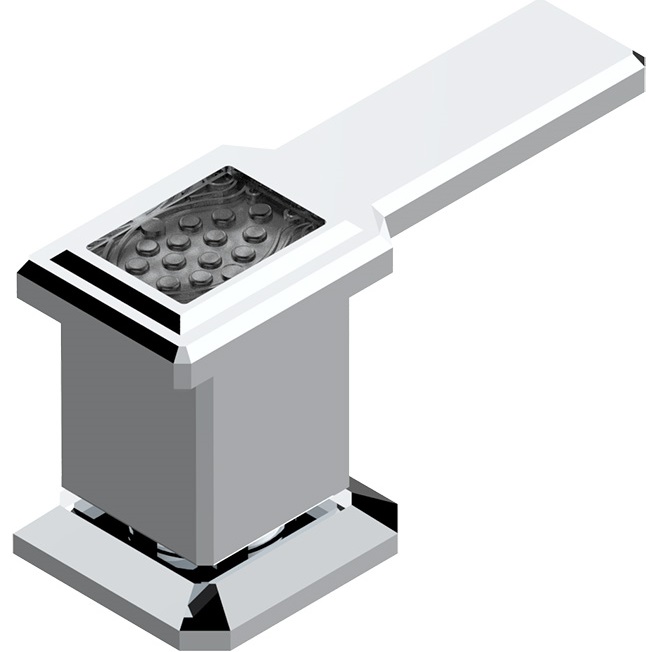 Вентиль смесителя для раковины на холодную воду THG Metropolis Cristal Clair A Manettes A2B-A02-35/C (хром, черный хрусталь)