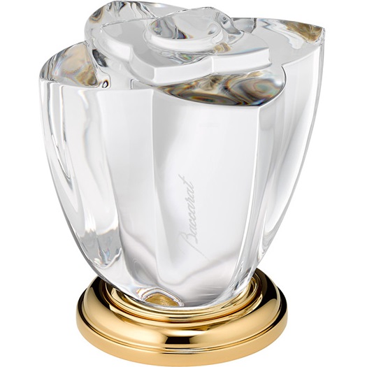 Вентиль смесителя для раковины THG Petale de cristal clair U6A-F01-35 (золотой, стекло прозрачное)