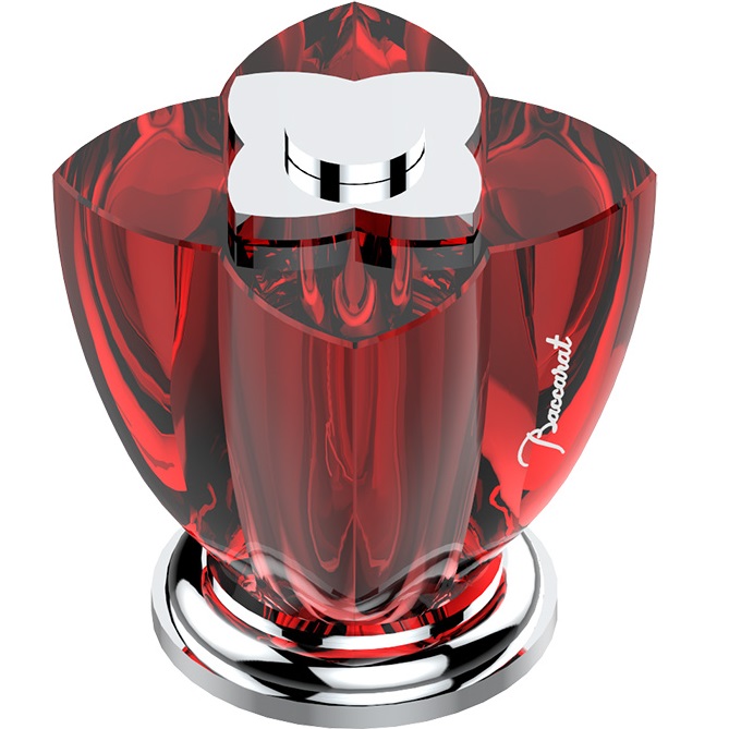 Вентиль смесителя для раковины THG Petale De Cristal Rouge  U6C-A02-35 (хром, красный хрусталь)