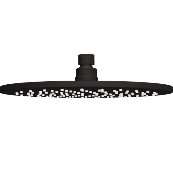 Верхний душ 25х25см Fima Carlo Frattini Soffioni F2621/2NS (черный матовый)