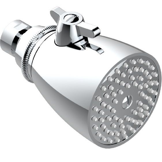 Верхний душ 7x7 см. THG Panthere Cristal clair G00-A02-288L (хром), с регулировкой напора