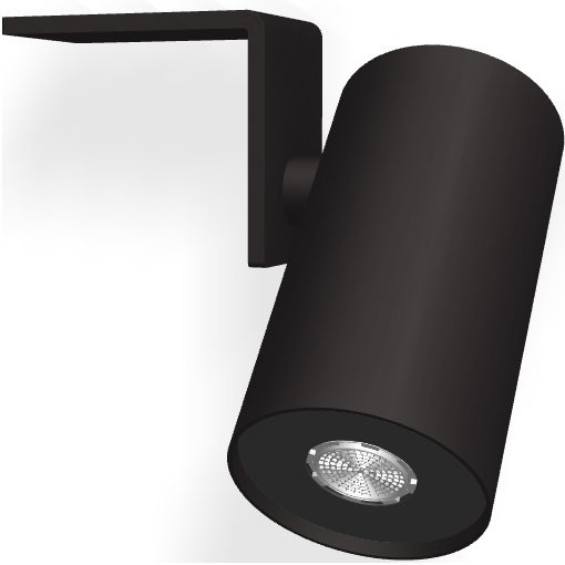 Верхний душ настенный 8см Fima Carlo Frattini Soffioni F5916NS (черный матовый)