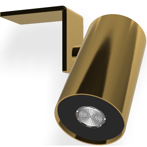 Верхний душ настенный 8см Fima Carlo Frattini Soffioni F5916OR (золотой)