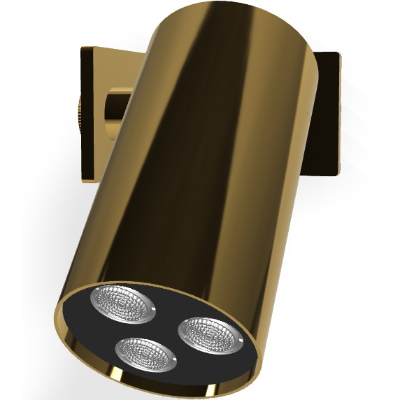 Верхний душ настенный 8см Fima Carlo Frattini Soffioni F5918OR (золотой)