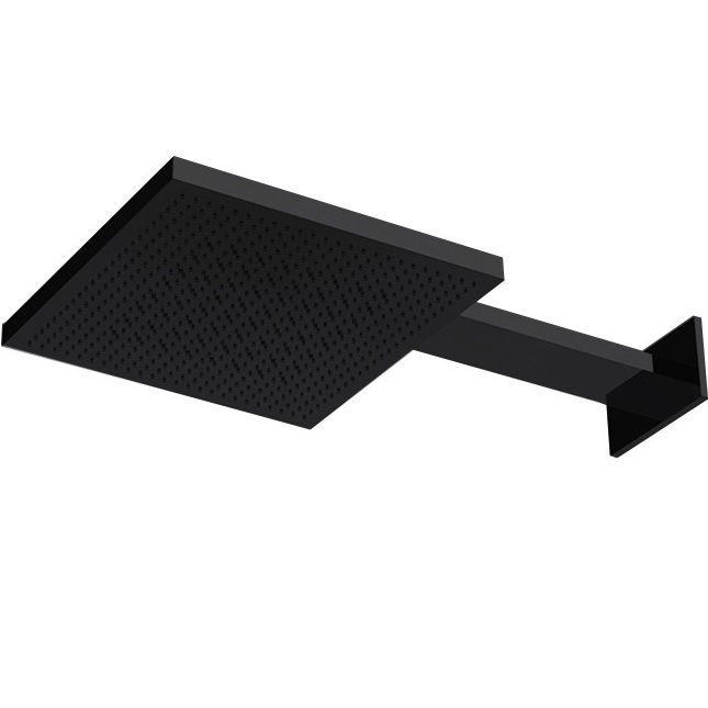 Верхний душ настенный Almar Velvet Rain E044277.MB 30x30 (черный матовый)