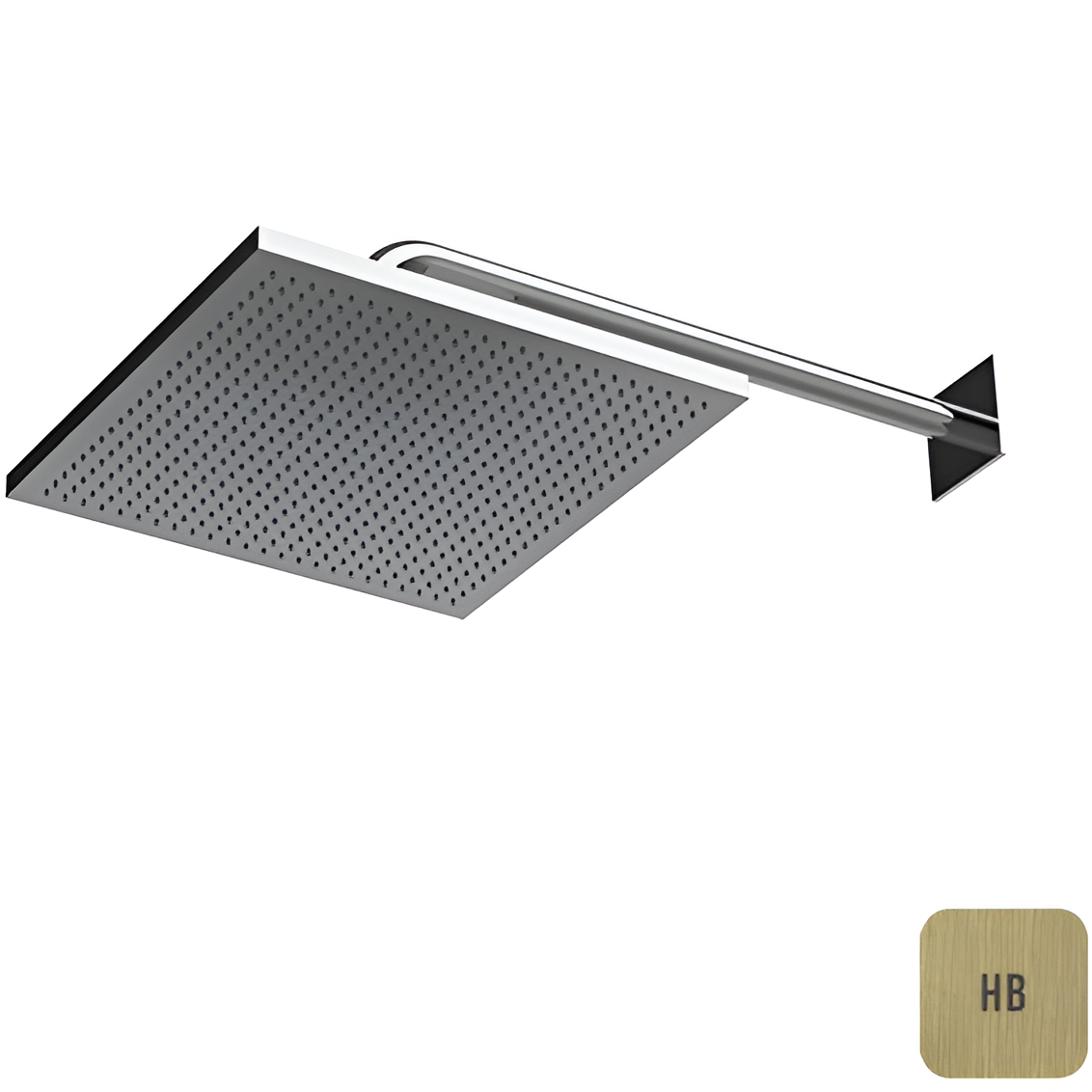 Верхний душ настенный Almar Velvet Rain E044278.HB 30x30 (латунь брашированная)