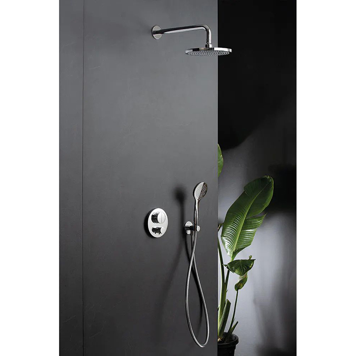 Верхний душ настенный Almar Velvet Rain E044290.316 23.2x23.2 (брашированная нержавейка 316)