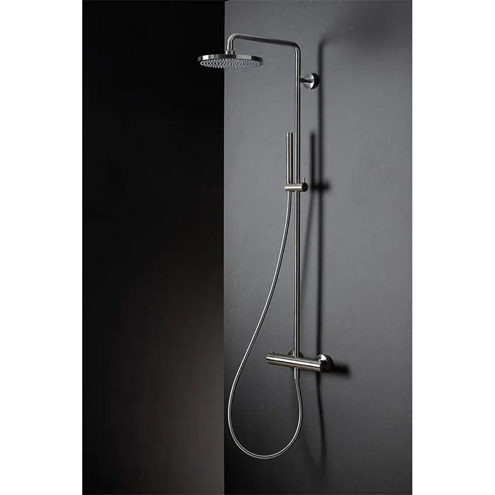 Верхний душ настенный Almar Velvet Rain E044290.316 23.2x23.2 (брашированная нержавейка 316)