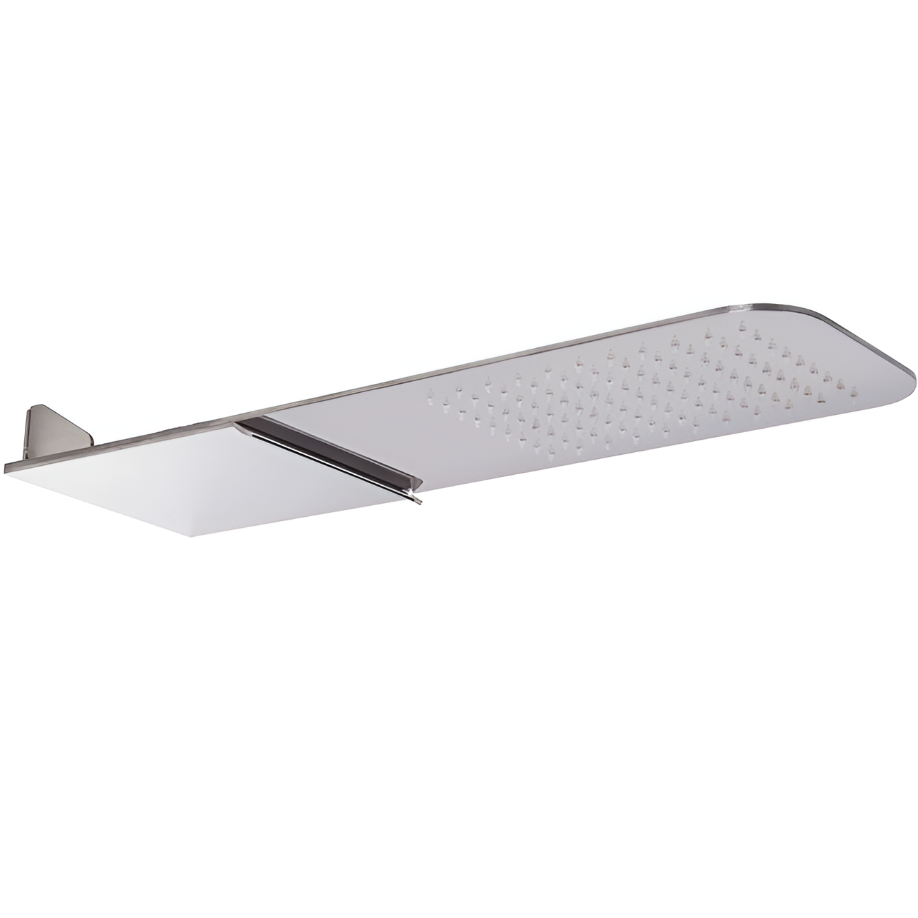 Верхний душ настенный 20x20см. Fima Carlo Frattini Wellness F2347CR (хром), 2 вида струи