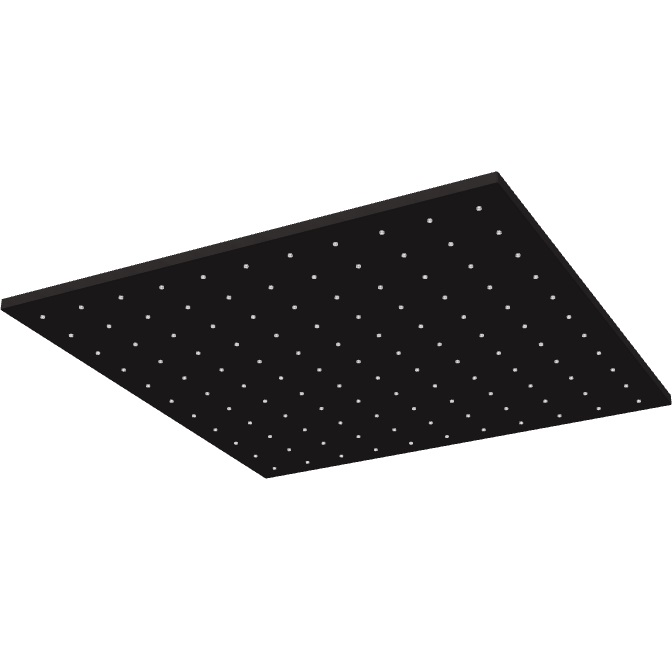 Верхний душ потолочный 40х40см Fima Carlo Frattini Soffioni F2639/2NS (черный матовый)