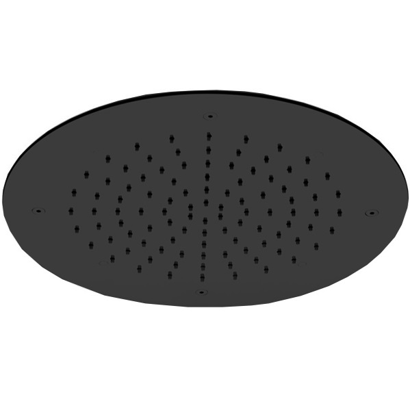 Верхний душ потолочный встраиваемый 50х50см Fima Carlo Frattini Soffioni F2426NS (черный матовый)
