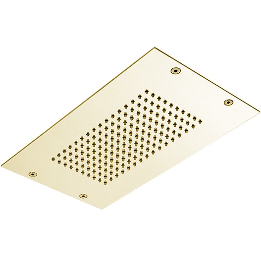 Верхний душ потолочный встраиваемый 35х20см Fima Carlo Frattini Soffioni F2805OR (золотой)