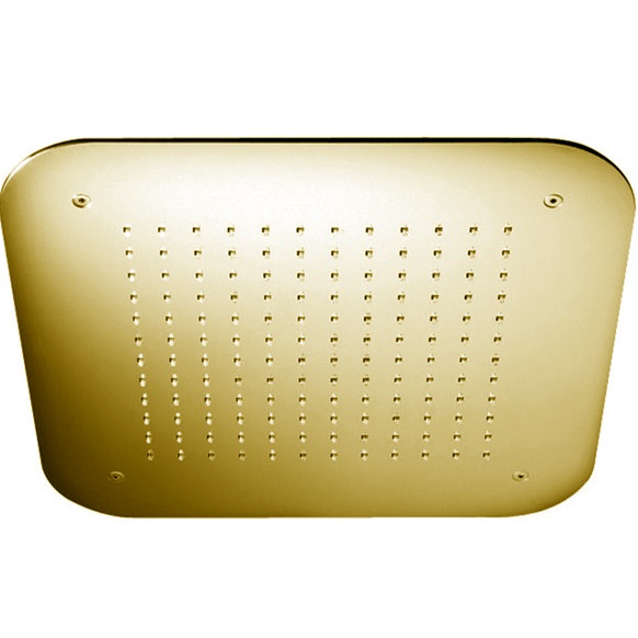 Верхний душ потолочный встраиваемый 42х42см Fima Carlo Frattini Soffioni F2417OR (золотой)