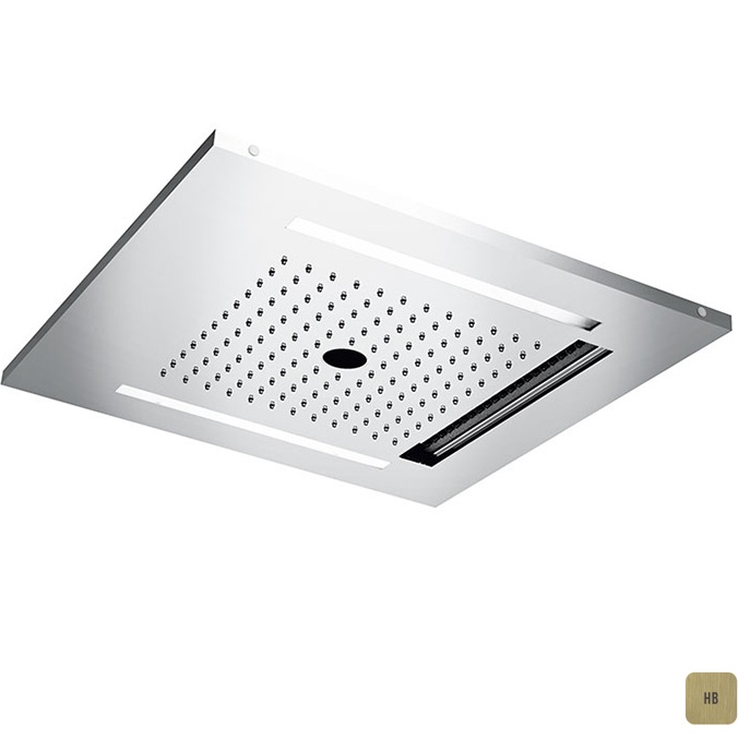 Верхний душ встраиваемый Almar Chromotherapy E044259.HB 49,6х49,6 (латунь брашированная)