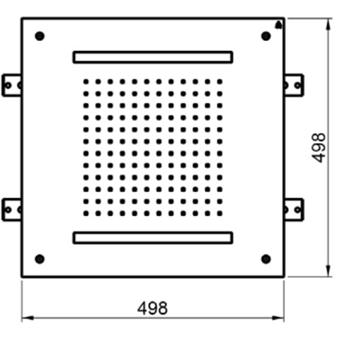 Верхний душ встраиваемый Almar E044197.MS 49.8х49.8 (нержавеющая сталь)