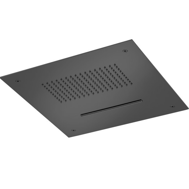 Верхний душ встраиваемый Almar E044216.MB 38х38 (черный матовый)