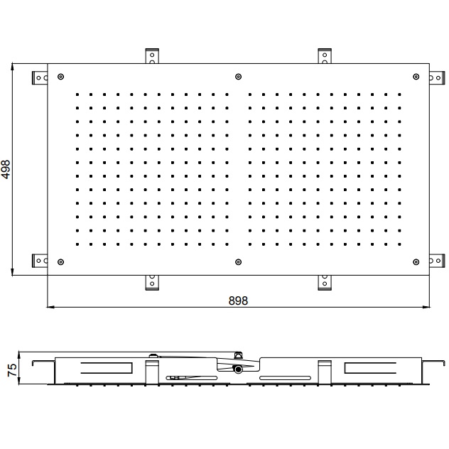 Верхний душ встраиваемый Almar Rectangular Temptation E044059.MW 90х50 (белый матовый)