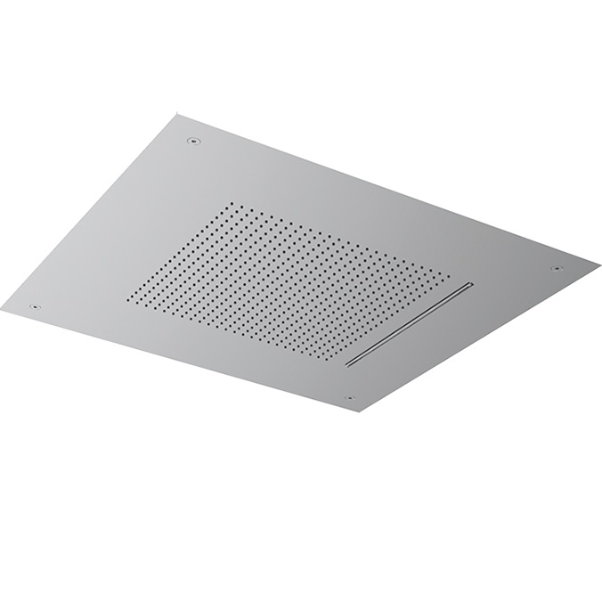 Верхний душ встраиваемый Almar Velvet Rain E044280.BS 49.8x49.8 (нержавеющая сталь брашированная)