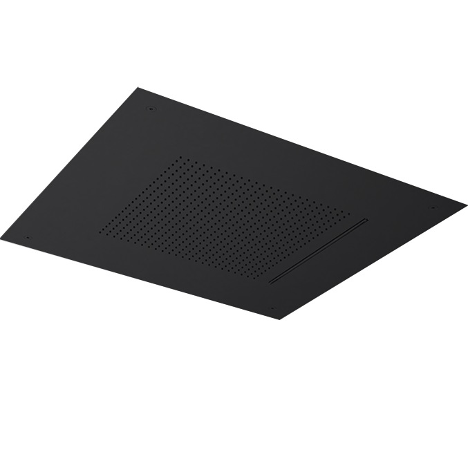 Верхний душ встраиваемый Almar Velvet Rain E044280.MB 49.8x49.8 (черный матовый)