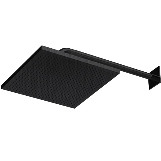 Верхняя душевая лейка Almar Velvet Rain E044278.AB 30x30 (черный металл брашированный)