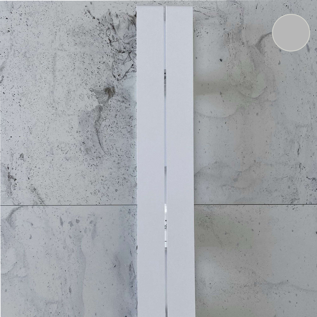 Вертикальная полка Tezza Invis Flex 130 см (серый), ширина 20 см