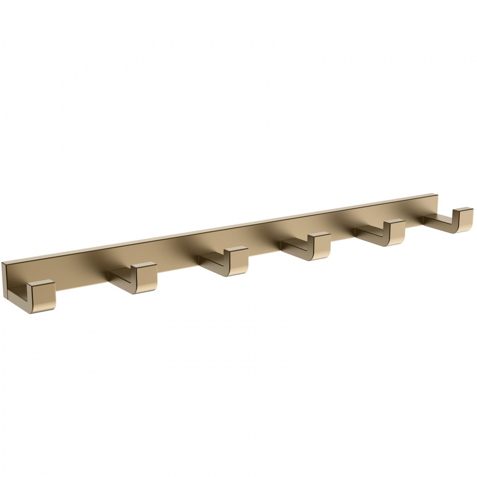 Вешалка для ванной на 6 крючков Abber Westen AA1752G (золотой матовый)