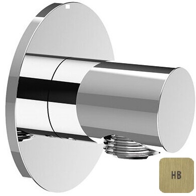 Вывод из стены для душевой лейки Almar E095040.HB (латунь брашированная)