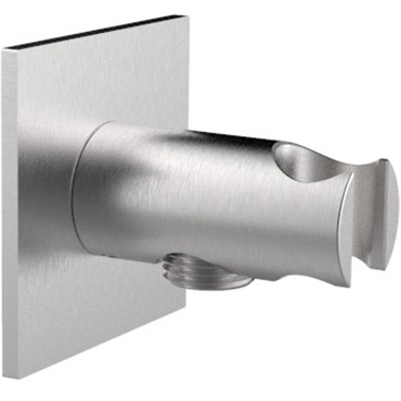 Вывод из стены с держателем для душевой лейки Almar E095034.316 (нержавеющая сталь брашированная)