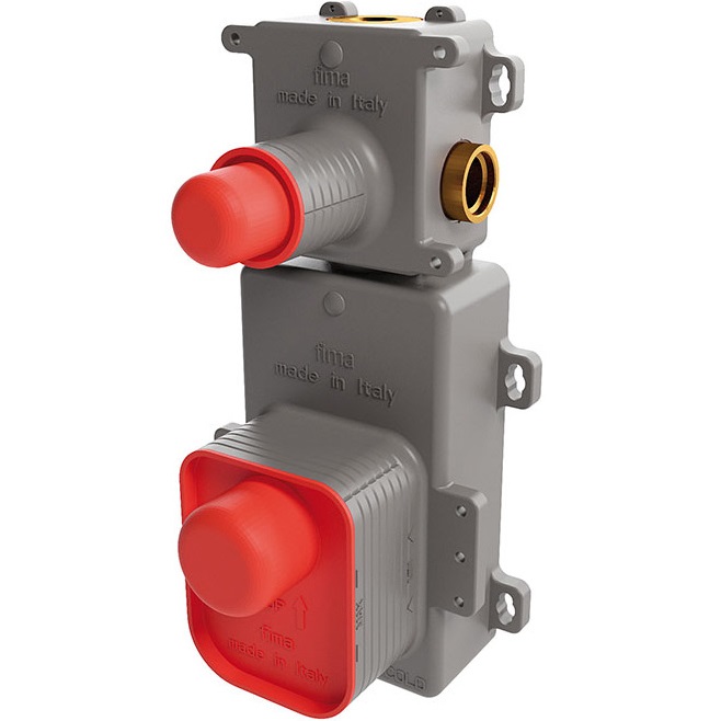 Внутренняя часть встраиваемого термостатического смесителя для душа Fima Carlo Frattini Fimathermbox F2461, 1 источник