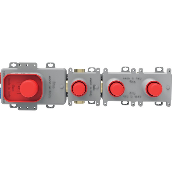 Внутренняя часть встраиваемого термостатического смесителя для душа с душевым комплектом, на 2 источника Fima Carlo Frattini F2462/1