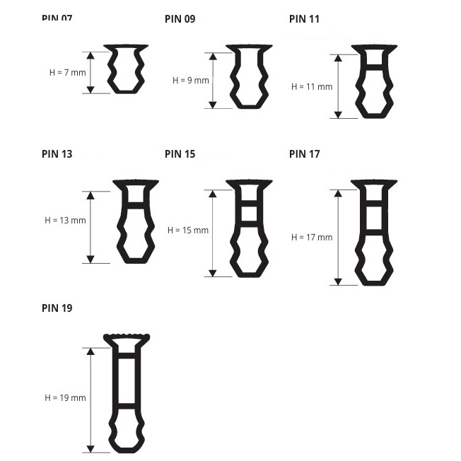 Вставка Progress Profiles PIN 13 (виниловая резина)