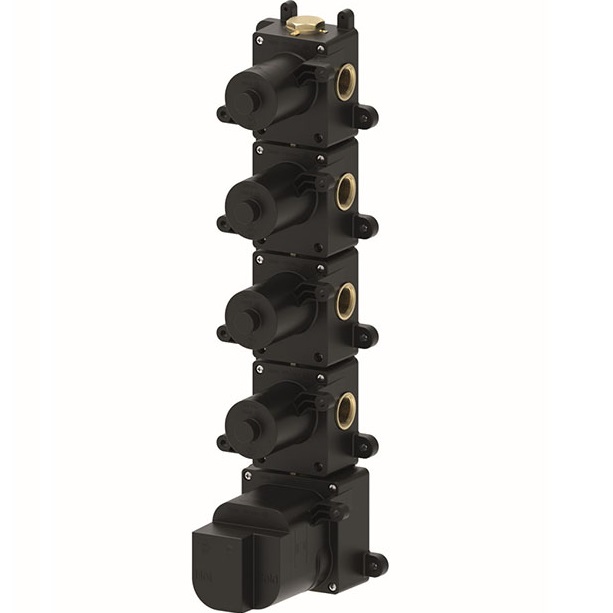 Встраиваемая часть, термостата на 4 потребителя, 4 вентиля Almar E176004