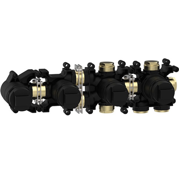 Встраиваемая часть однорычажного смесителя с переключателем на 2 положения Almar Modular E169004