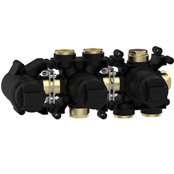 Встраиваемая часть однорычажного смесителя с переключателем на 3 положения Almar Modula E186904