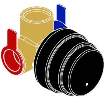 Встраиваемая часть прогрессивного смесителя для гигиенического душа Almar E134004