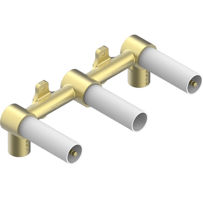 Встраиваемая часть смесителя настенного на 3 отверстия на пластине (рукоят.) THG G00-A00-40AC