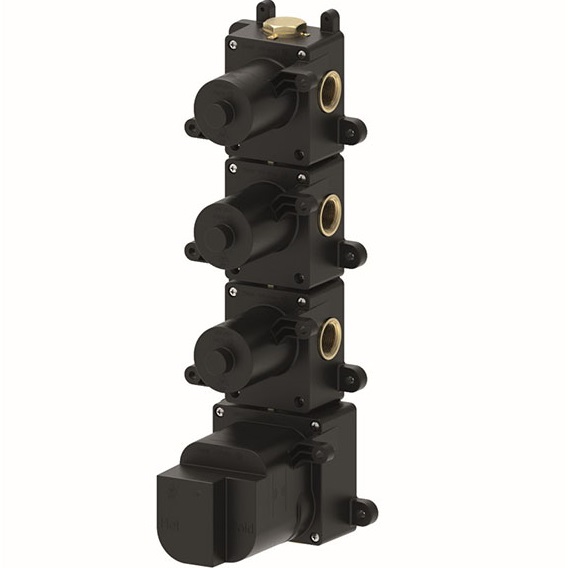 Встраиваемая часть термостата на 3 потребителя, 3 вентиля Almar E176003