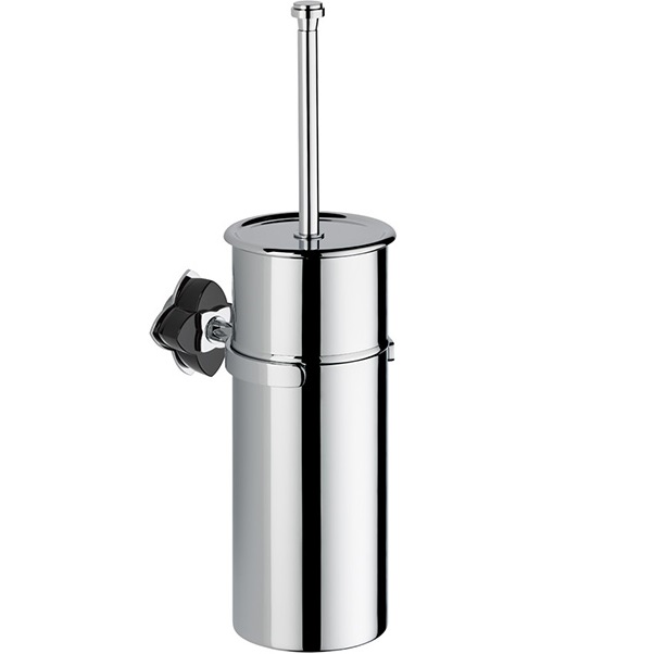 Ёршик для туалета подвесной THG Petale de cristal noir U6D-A02-4720C (хром, черный хрусталь)