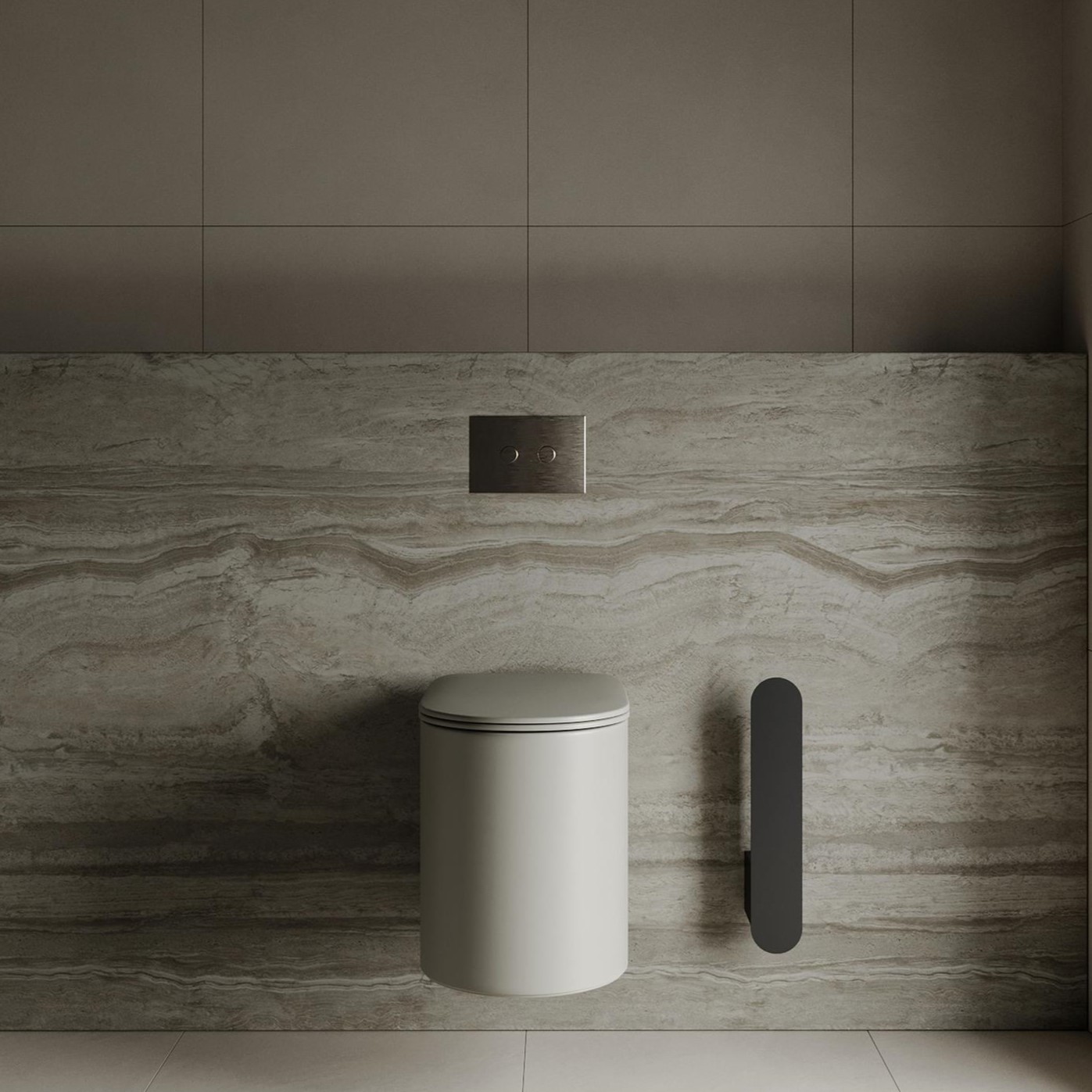 Ёршик для унитаза Tezza Brush Disco (серый)