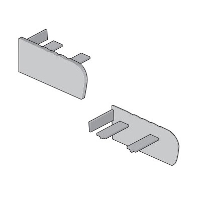 Заглушки Progress Profiles Prostair 50 TPTR 50N (черный)