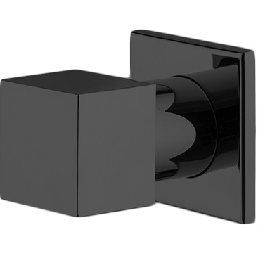 Запорный вентиль Fima Carlo Frattini Fit F3523/1NS (черный матовый), внутренняя часть (F2220) в комплекте